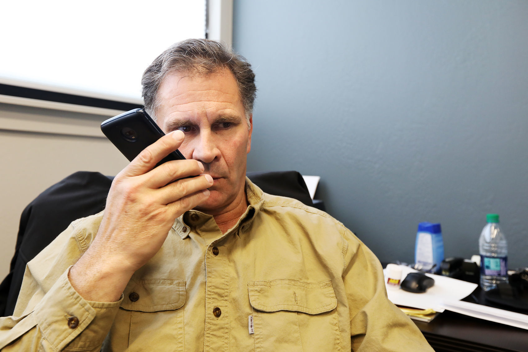 Tabish during a meeting